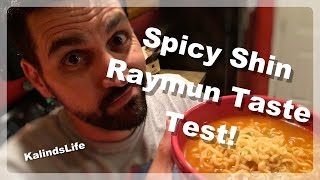 Spicy Nongshim Shin Ramyun Noodles Taste Test!