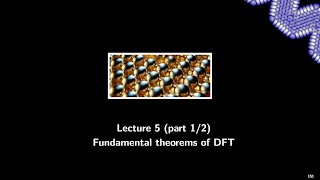 DFT (Lecture5  (1/2)): The fundamental theorems of DFT