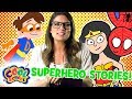 Ms Booksy Meets SUPERHEROES! Story Time with Ms. Booksy | ALL Superhero Stories | Cartoons for kids