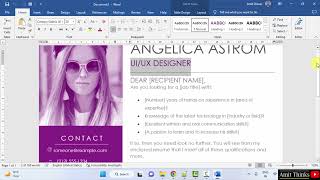 How to Create a resume on Microsoft Word 2019