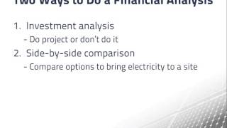 Life Cycle Cost Analysis of PV Systems