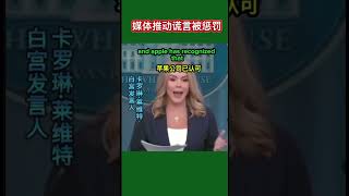 白宫发言人卡罗琳·莱维特警告媒体勿传播假新闻#2025#卡罗琳