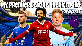 My Premier League Predictions for 2020/21 Season. Football is Back!!!