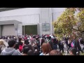 animejapan 2015 walking towards entrance past cosplayers