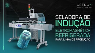 Seladora de Indução Eletromagnética Refrigerada para Linha de Produção