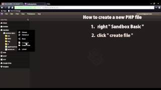 Create codeanywhere account and some basic how to's