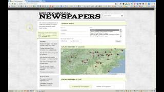 Researching Newspapers - North Carolina Historic Newspapers