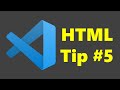 Visual Studio Code - Generate parent and child tag - HTML Hack #5