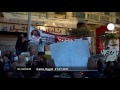 women protesters voice their opposition to mubarak