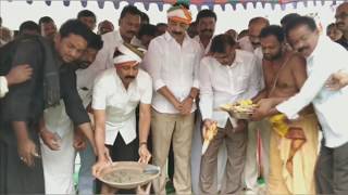 YSRCP MLA P. Ravindranath reddy participated in new construction pooja at Kadapa.