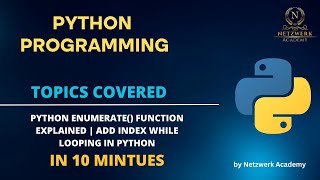 Python enumerate() Function Explained | Add Index While Looping in Python