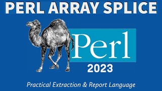 Perl Programming - Array Splice 2023
