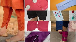 Simple And Cute Trousers Design For Summer||Shalwar ke Ponche ke Design|Capri Design 2022 For Girl's