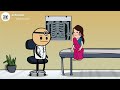 கணவன் உயிரை காக்க துடிக்கும் மனைவி comedy videos funny cartoon in tamil @zebombacartoons