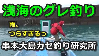 串本カセ浅海のグレ釣り・悪条件でも型は見れる