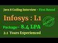 Infosys Java 8 Coding Interview Question Answers | First Round
