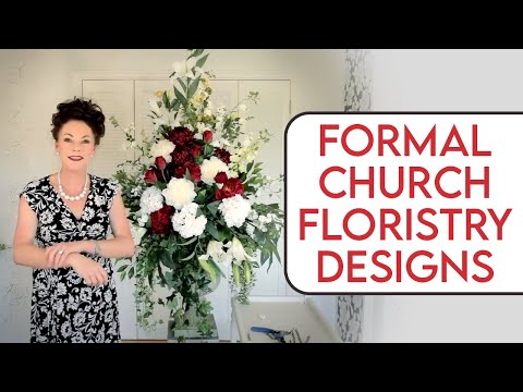 Formal Church Arrangement Floristry Tutorial Formal Church Arrangement Floristry Tutorial