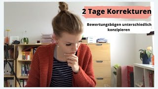 2 Tage Korrekturen - Konzeption von Bewertungsbögen und wie man korrigieren kann