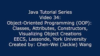 EECS1021 Java Tutorial 34