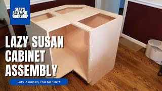 Kitchen Cabinet Build Part 19 - Lazy Susan / Corner Base Cabinet Carcass Assembly Time - SBW#50