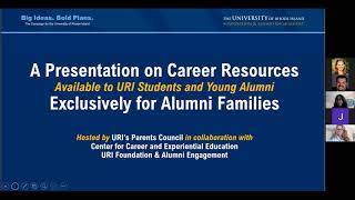 Alumni Family Career Resources Presentation