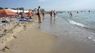 Last summer children at beach in Chornomorsk in 2021