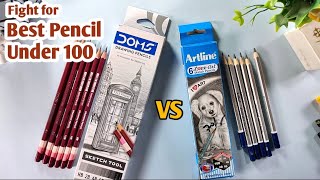 Artline vs DOMS drawing pencil | Epic Fight for Best Pencils Under 100