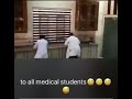 medical students during ospe stations.viva exams