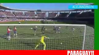 Lucas Barrios Goal , Paraguay vs Uruguay 1-1 , Copa America 2015 HD