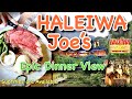 Restaurant Haleiwa Joe's windward Oahu Hawaii Epic Diner Prime Rib,ハワイハレイワジョーズでプライムリブを食べる。