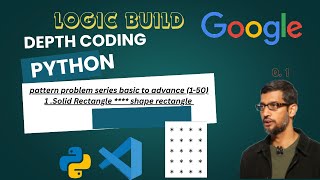 python: phase 1Solid Rectangle**** shape rectangle Q.1,logic build coding pattern problem csm skills