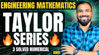 Taylor Series Explained with 3 Solved Numericals in Hindi | Engineering Mathematics Series