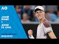 Jannik Sinner v Jesper De Jong Highlights | Australian Open 2024 Second Round