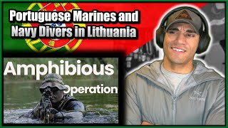 Portuguese Marines and Navy Diver Amphibious Training - US Marine Reacts