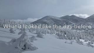 Back country skiing at Hakkoda Mountain in Japan