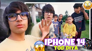 New I Phone 14 Pro Tod diya || Sourav Joshi Vlogs😱😲#souravjoshivlogs #piyushjoshi