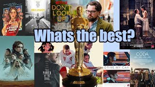 2022 Best Picture Oscar Nominees Top Ten Ranked
