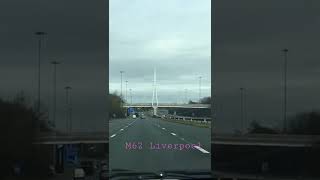 Driving on M62 Liverpool