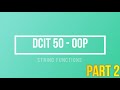 String Functions Part 2 | Java Programming | DCIT 50 | Tagalog