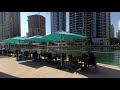 Best relax place in Dubai Jumeirah Lakes Towers near Dubai marina and JBR beach (YI4k+ camera)