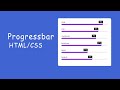 How to Make Progress Bar in HTML and CSS