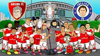 🏆Arsenal win the FA Cup🏆 (Arsenal vs Chelsea 2-1 FA Cup Final Parody Song Goals & Highlights)