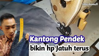 INI.!! DIA SOLUSI BUAT SAKU CELANA YANG PENDEK || cara membuat saku celana