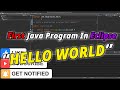 First Java Program In Eclipse | 