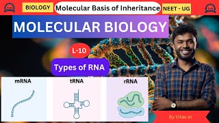 Molecular Basis of Inheritance| L-10 | Types of RNA  | BIOLOGY| NEET-UG  2025 |BY Vikas Sir