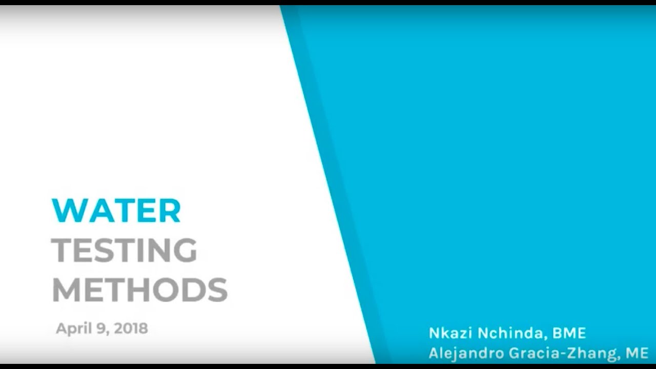 Water Quality Testing Methods Youtube