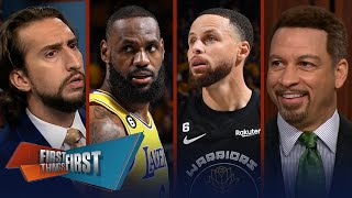 LeBron, Lakers aim for 2-0 series lead vs. Steph & Warriors in Game 2 | NBA | FIRST THINGS FIRST