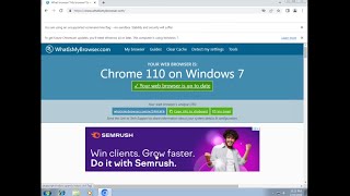 Chrome 110 on Windows 7 ???