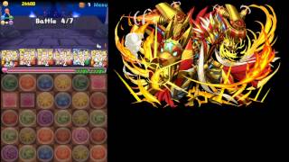 【パズドラ】スカーレット降臨！絶地獄級　覚醒ラー【周回編成】