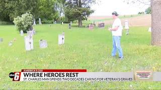 St Charles man carries on his father's 50-year mission to honor buried veterans